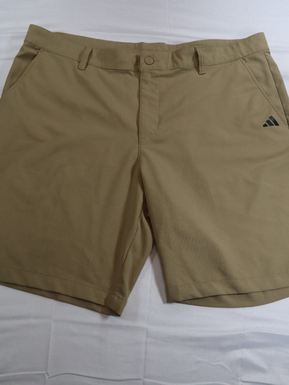 Adidas ADI Advantage Golf Shorts Brown Chino Performance Shorts Mens Size 38